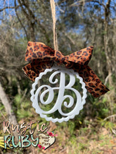 Load image into Gallery viewer, Cheetah Bow Monogram Charm
