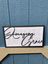 Load image into Gallery viewer, Amazing Grace Wood Sign
