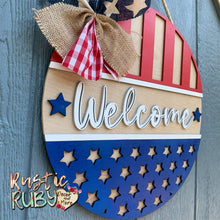 Load image into Gallery viewer, Stars and Stripes Door Hanger
