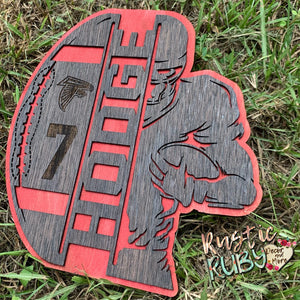 Football Player Plaque Series