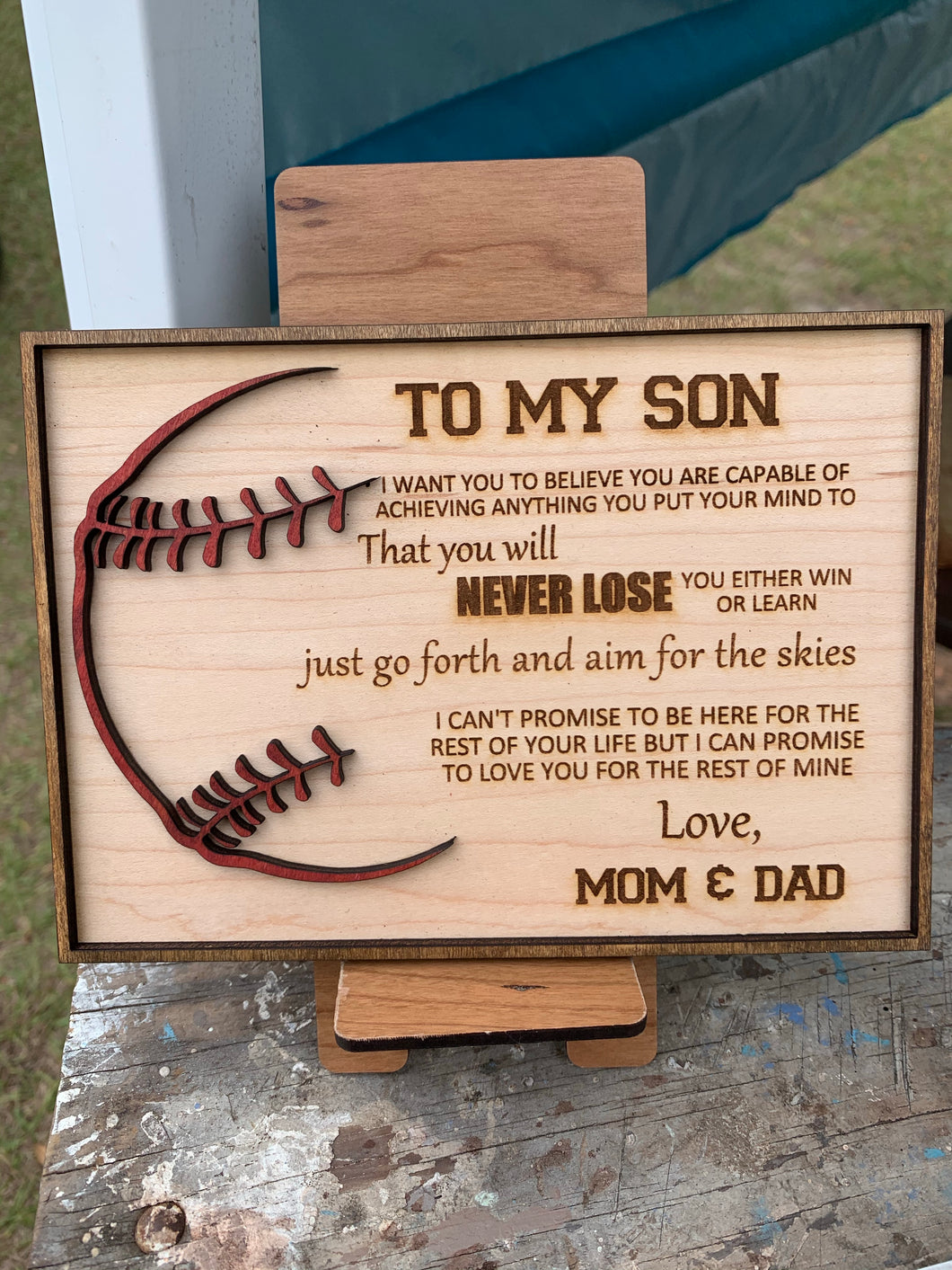To My Son Baseball