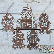 Load image into Gallery viewer, Gingerbread Family Ornaments
