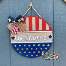 Load image into Gallery viewer, Stars and Stripes Door Hanger
