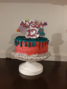 Retro Birthday Cake Topper
