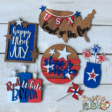Load image into Gallery viewer, Fourth of July Tier Tray Set
