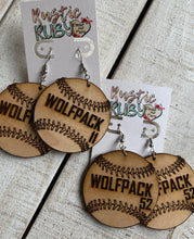Load image into Gallery viewer, Baseball Team Player Earrings
