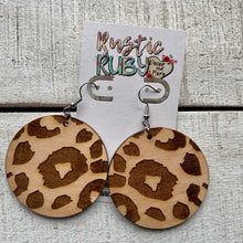 Load image into Gallery viewer, Cheetah Dangle Earrings
